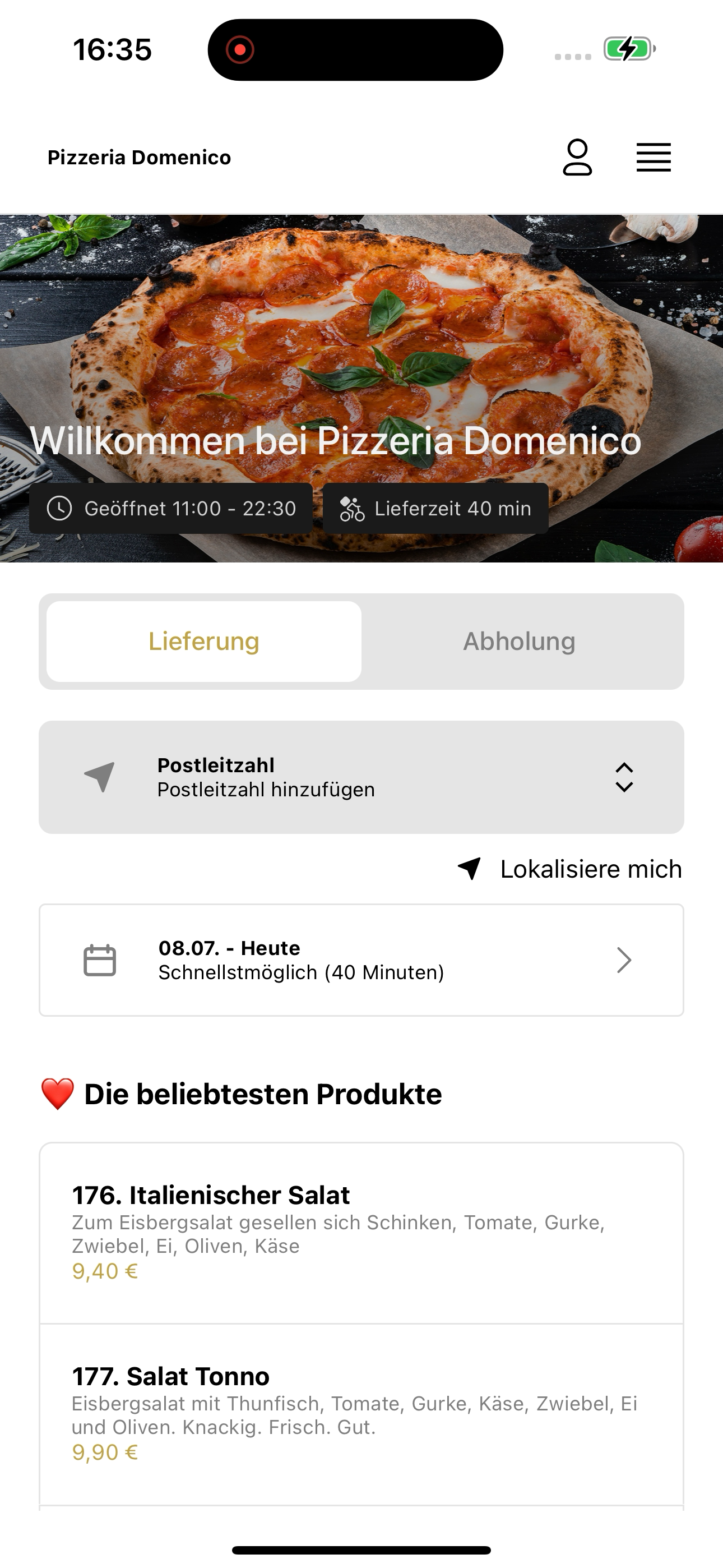 Pizzeria Domenico Hanau screenshot 5