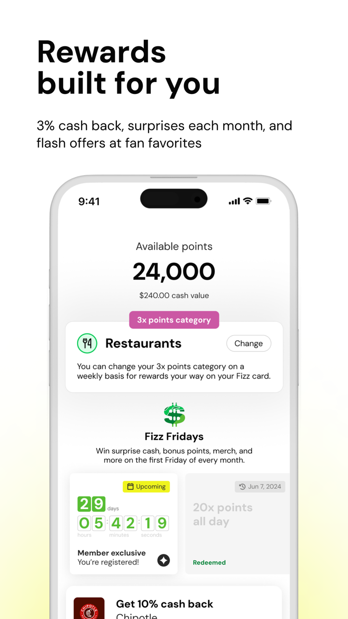 Fizz - 1 Credit and Money App
