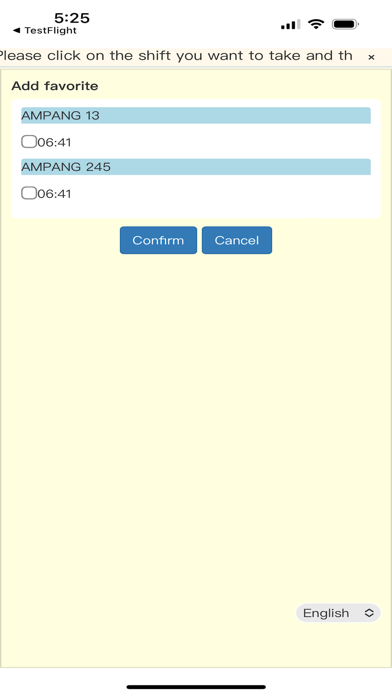 TAI BUS student transportation screenshot