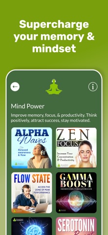 Binaural Beats Meditation iPhone screenshot