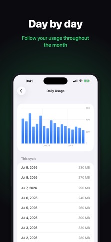 BitMeter: Data Usage Widget Screenshot 3 of 4