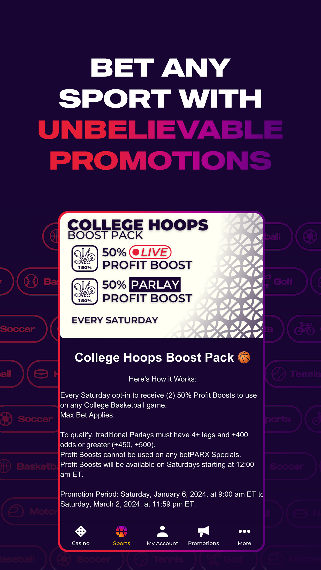 betPARX NJ screenshot 4