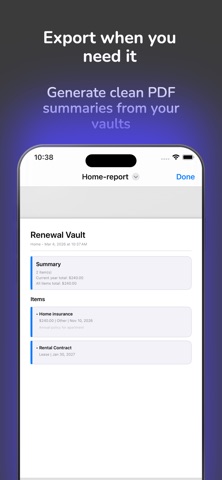 Renewal Vault screenshot