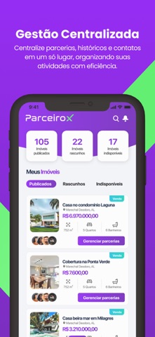 ParceiroX iPhone screenshot