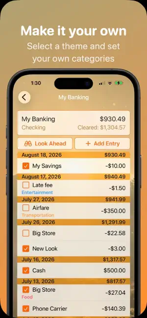 Horizon Checkbook screenshot 3