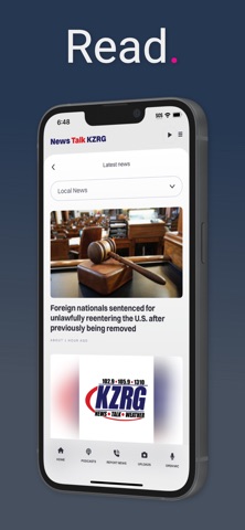 NewsTalk KZRG screenshot