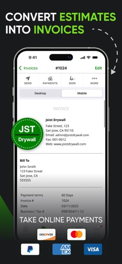 Joist: Estimate Invoice Maker screenshot