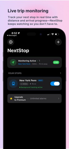 NextStop Train Commuter Alarm Screenshot 3 of 5