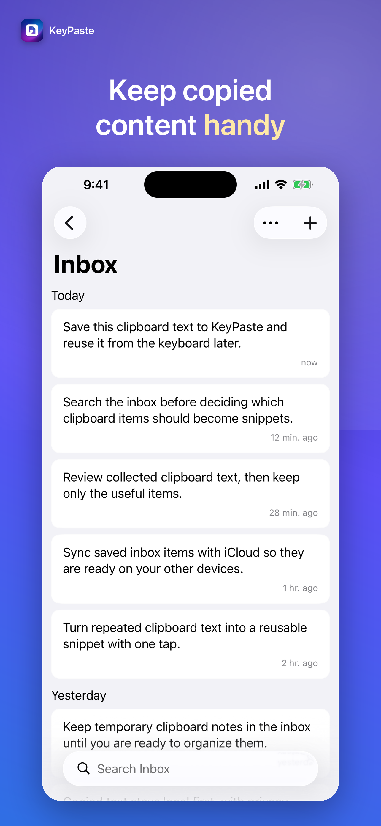 KeyPaste - Clipboard Manager screenshot 2