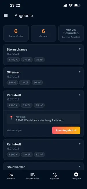 Wohnungsbot Hamburg screenshot 3
