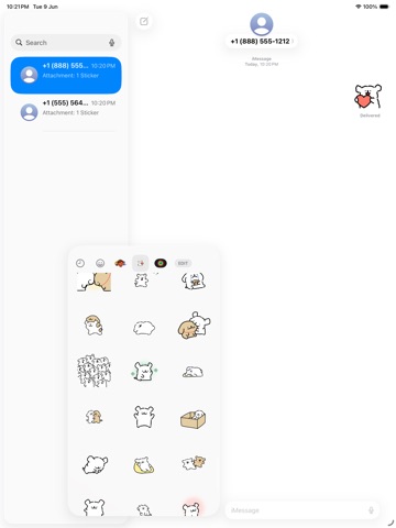 Cute Maltese Puppy Stickers iPad screenshot