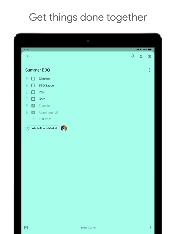 Screenshot #2 for Google Keep - Notes and lists