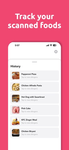 Healthsnap: Food Allergen Scan screenshot