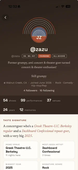 Prose & Concerts: Show Tracker screenshot 4