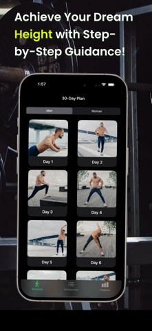 Height Increase Fitness iPhone screenshot