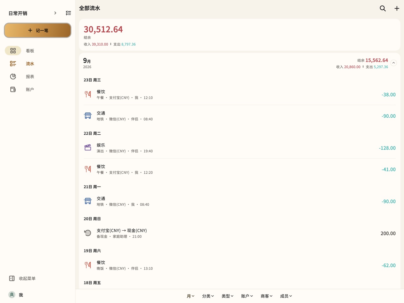 Screenshot 9 of 有余-多账本多人协同私密账本