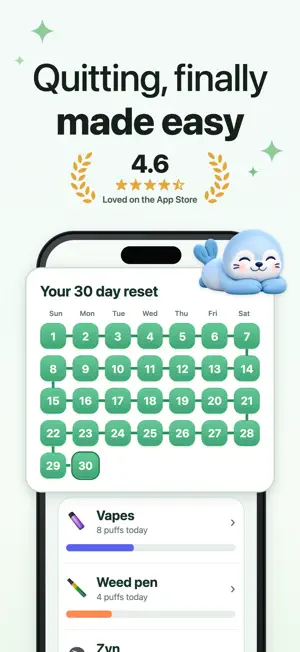 Ease: Quit Vaping, Weed & Zyn screenshot 1