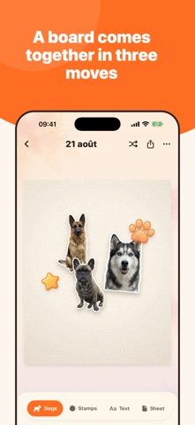 Tipote: Dog sticker album iPhone screenshot