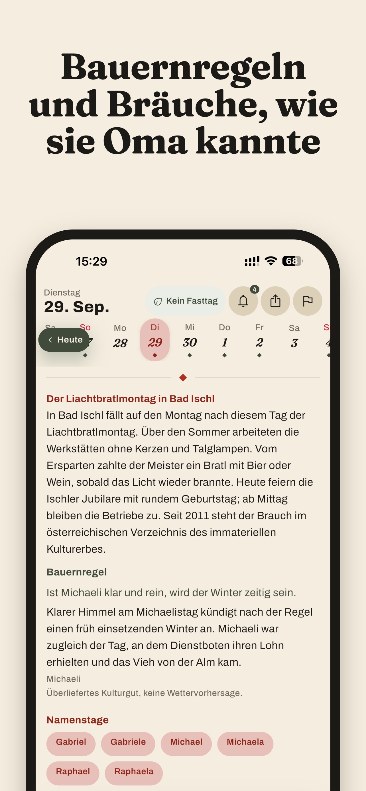 Screenshot 4 of Tagerl: Namenstag & Brauchtum