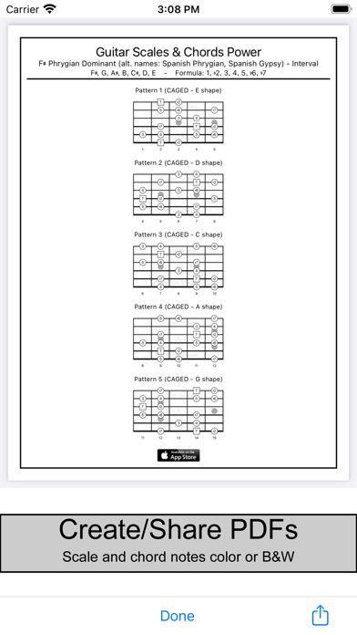 Guitar Scales & Chords Power Screenshot