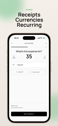 Dividator: Split expenses iPhone screenshot