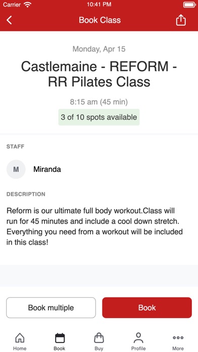 Maine Fitness Screenshot