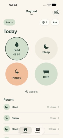 Daybud: Baby Log screenshot 1