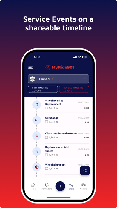 MyRide901 - Car Info Manager Screenshot