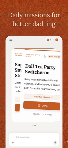 Fathers.ai - Dad Parenting App iPhone screenshot