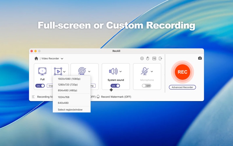 RecAll Screen Recorder screenshot