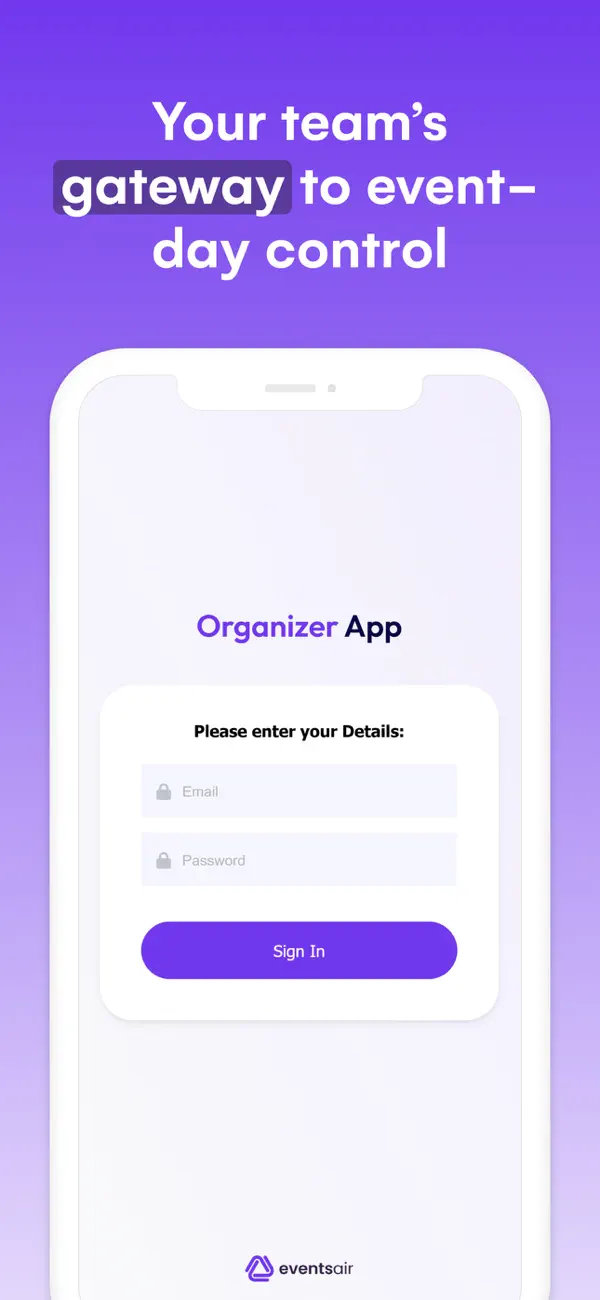 Screenshot #1 pour Organizer App by EventsAir