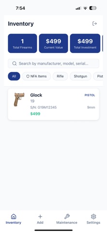 VaultArm: Firearm Inventory Screenshot 1 of 5