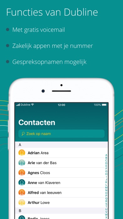 Dubline - 2 telnrs op 1 mobiel Screenshot