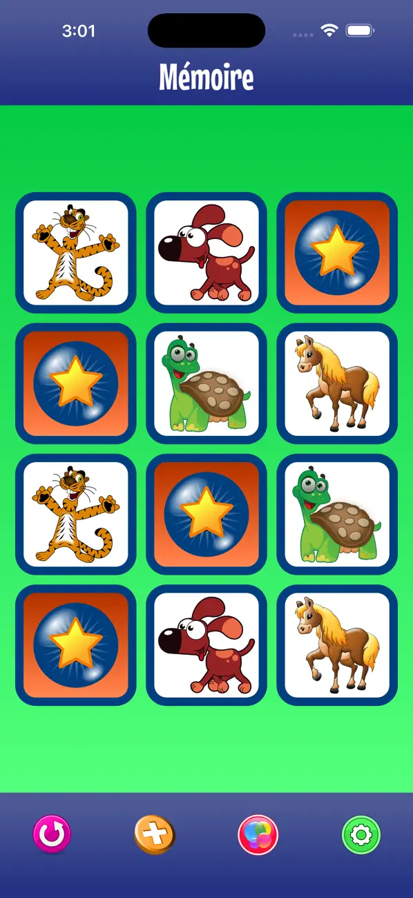 Screenshot #1 pour Mémoire Jeux avec des Animaux