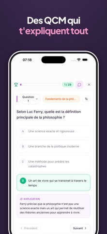 Oria Notes – Réviser avec l'IA iPhone screenshot 2