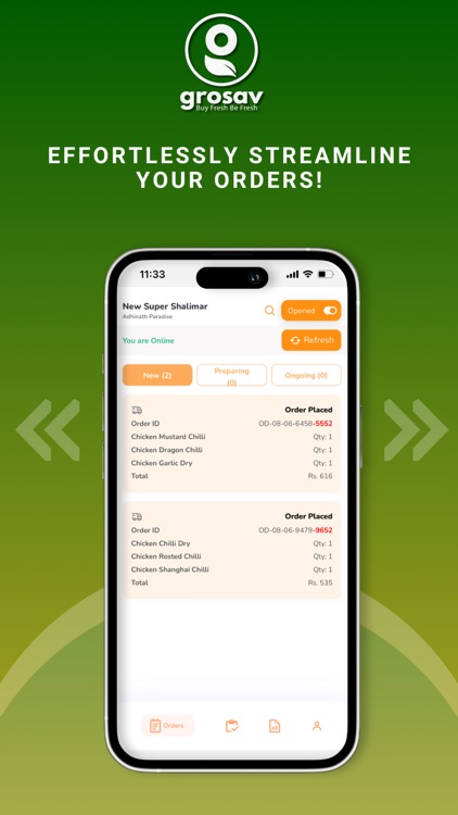 Grosav Store Partner App