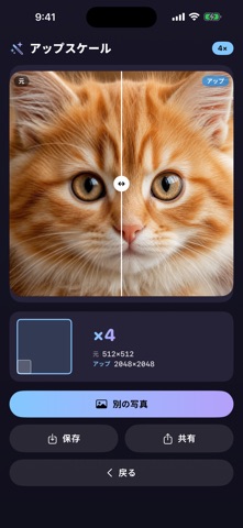 Upscaler Tシャツとか印刷物に screenshot