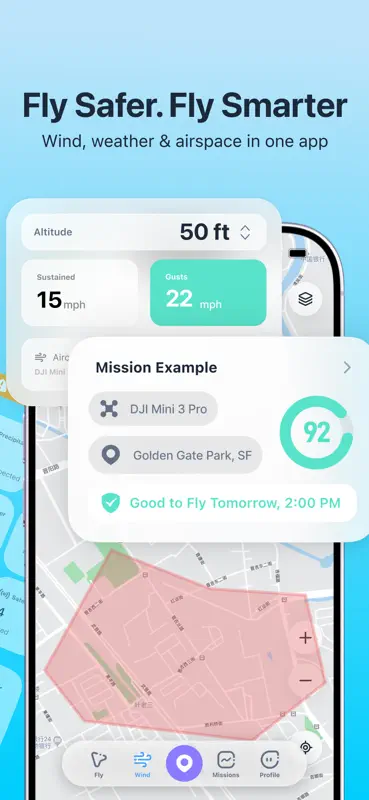 Drone Forecast: DJI Air Map screenshot 3 of 8