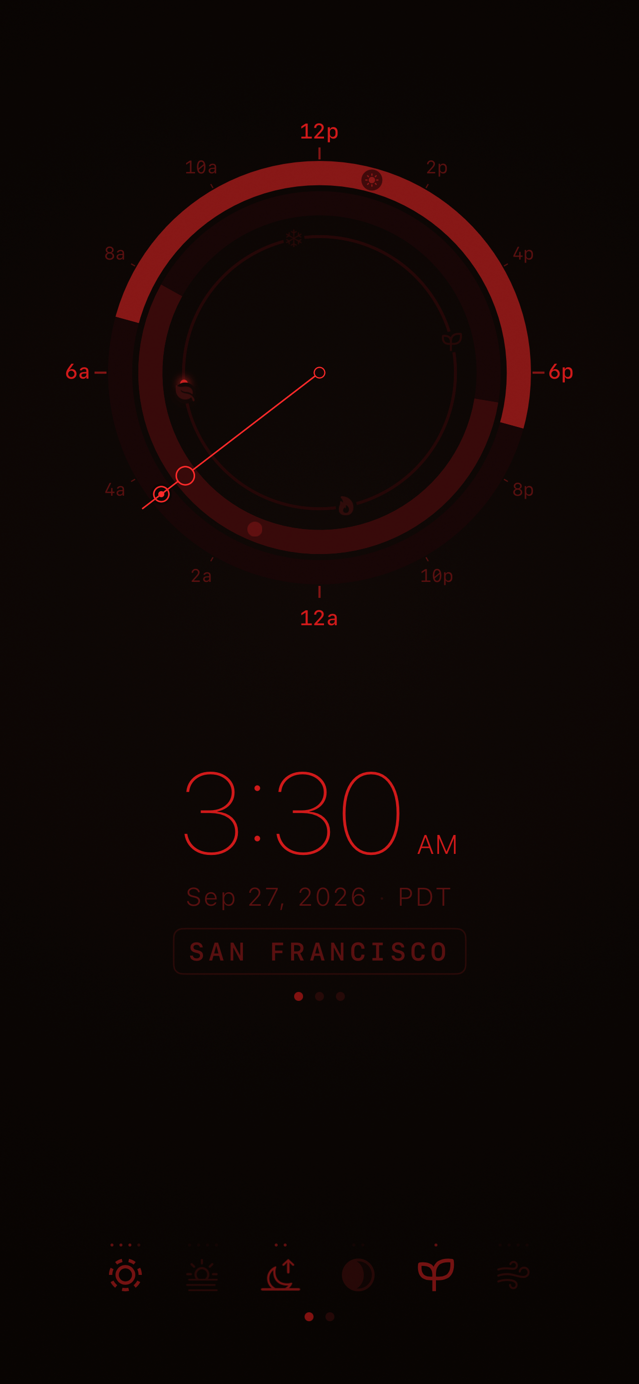 Sloww: Sun & Moon Phase Clock screenshot 9