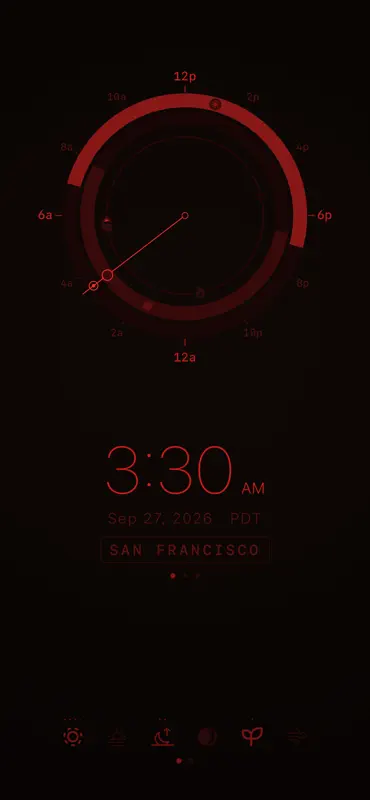 Sloww: Sun & Moon Phase Clock screenshot 9 of 9
