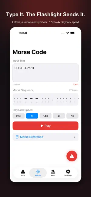 FlashSOS Emergency Flashlight screenshot 2