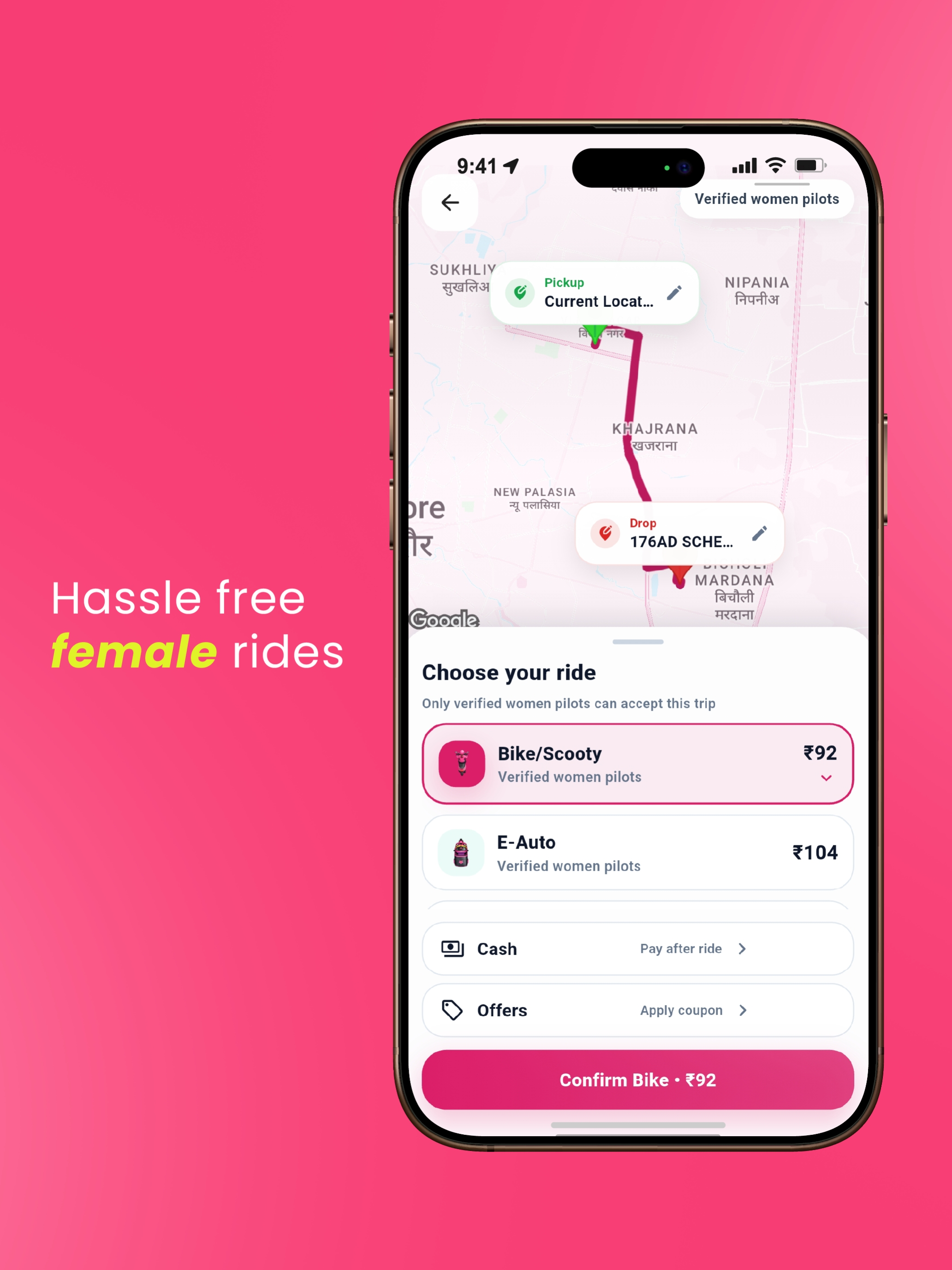 FeminGo- Safe Rides & Taxi