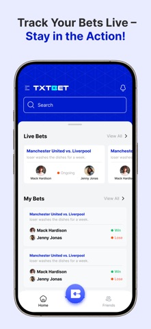 TXTBET iPhone screenshot