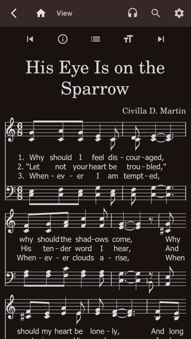 Mobile Hymns Sheet Music iPhone screenshot 3 - Reference app