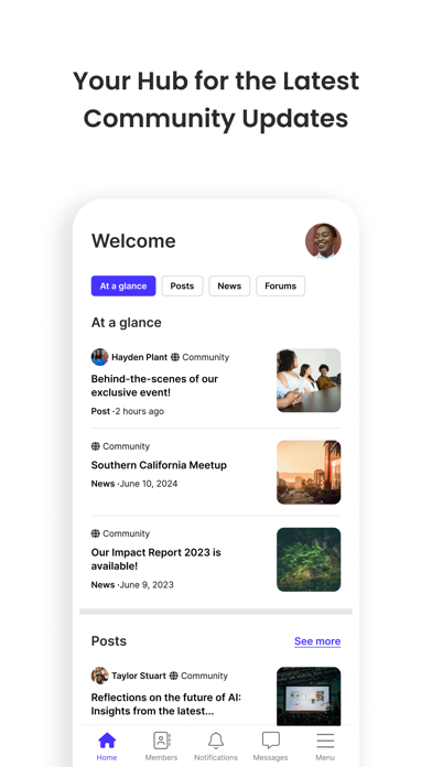 AWID Community app screenshot