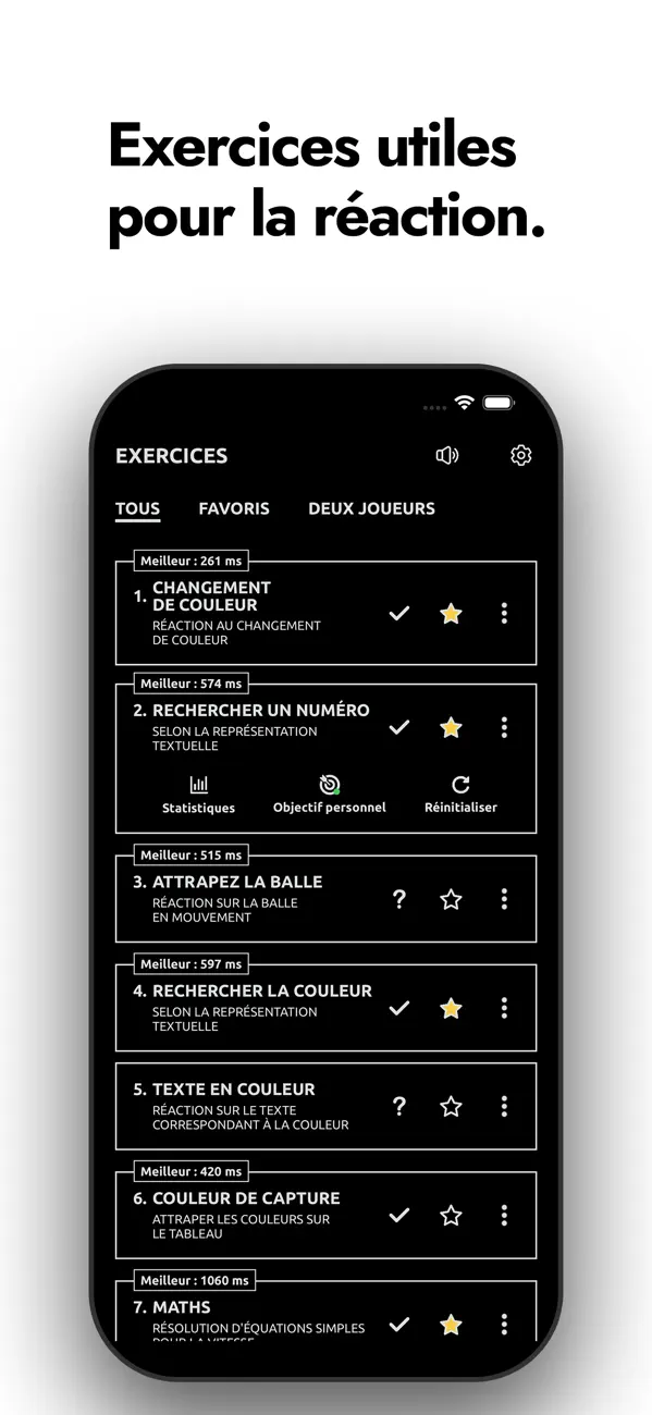 Screenshot #2 pour Entraînement de réaction