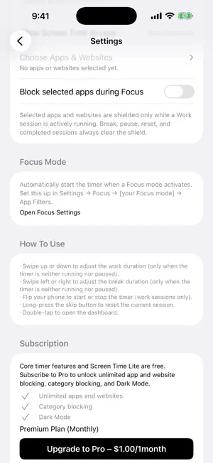 Pomodoro Timer - M screenshot 5