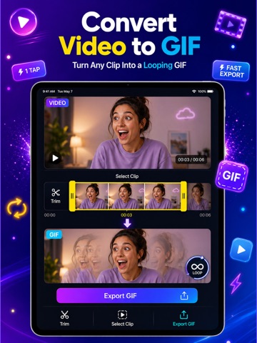 GIF Face Swap - GIFiz iPad screenshot