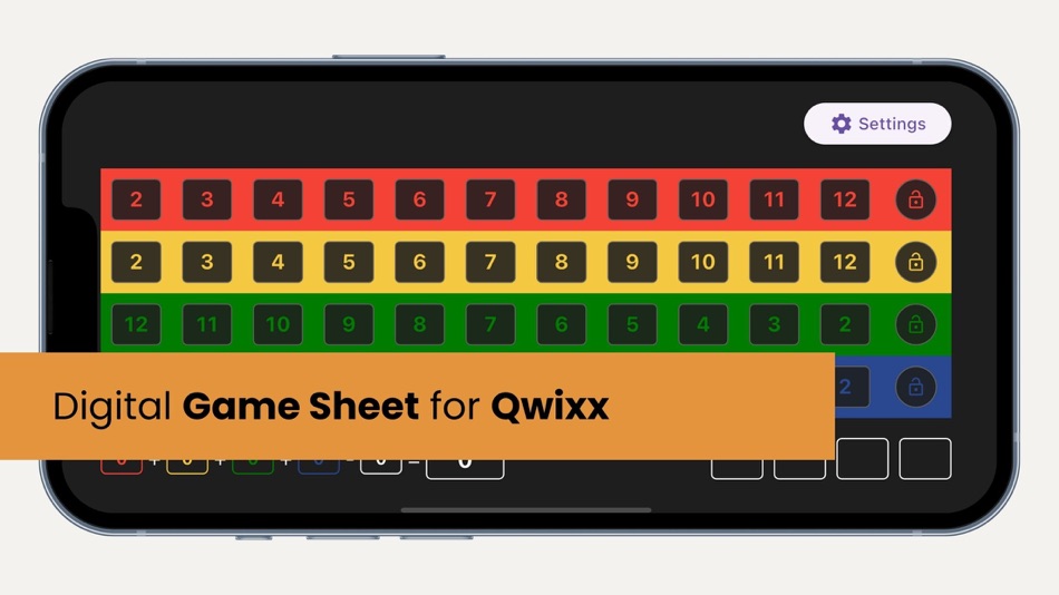 #1. Qwixx - Game Sheet (iOS) 由: Maikel Stuivenberg