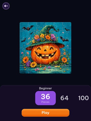 Halloween Jigsaw Puzzle Game iPad screenshot